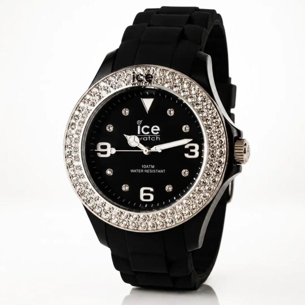 Ice watch Women's Stone sili Black Dial Watch - ST.BS.B.S.11